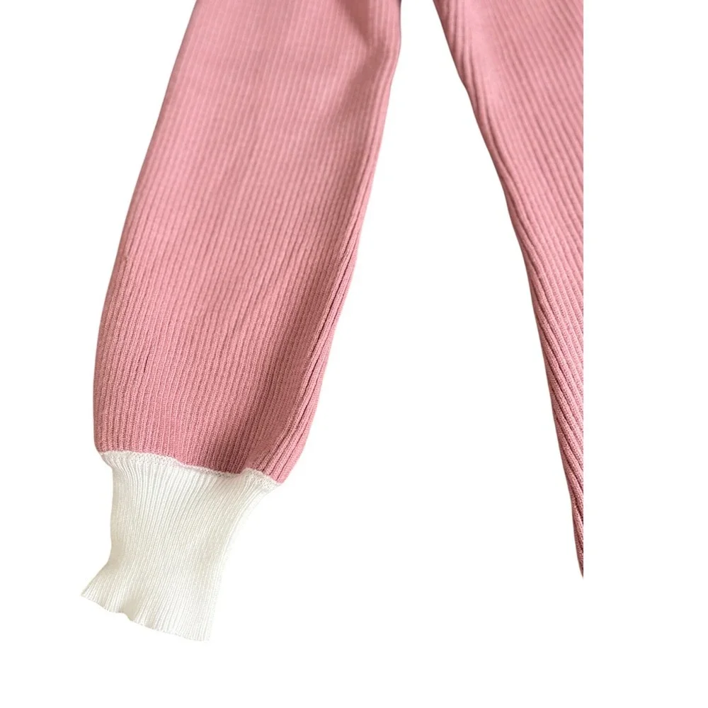 Rare Editions Girls Blush Pink Ribbed Knit Long Sleeve Sweater Dress‎ Size 8 NWT